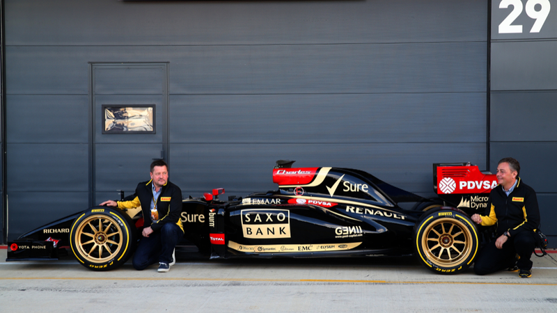 Illustration for article titled These 18-Inch Wheels Look Wild On The Lotus F1 Car